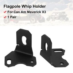 Antenna Flagpole Whip Light Mount Holder For Can-Am Maverick X3 Adjustable Black - Picture 1 of 14