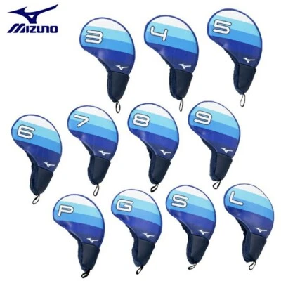 Mizuno Golf Iron Head Cover Tour Series 11 pieces Set Blue 5LGH2514 New 2025 - Image 1 of 3