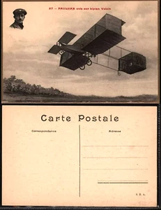 AVIACIÓN TEMPRANA - Paulhan, Biplane Voisin - Postal de colección - Imagen 1 de 1