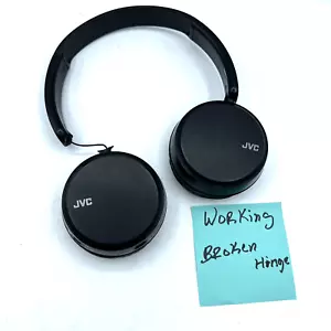 JVC HA S35BT Wireless On-Ear Headphones - Black - BROKEN R HINGE - Picture 1 of 4