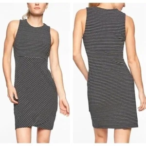 Athleta dress la Palma black and white striped sleeveless small - Picture 1 of 9