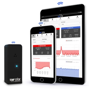 Temp Stick WiFi Temperature & Humidity Sensor 24/7 Monitoring & Alerts (Black) - Picture 1 of 9