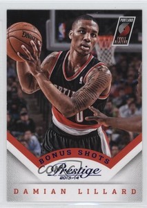 2013-14 Panini Prestige Blue Bonus Shots Damian Lillard #131