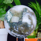 8.04LB Natural Moss Agate crystal Quartz Sphere Quartz Crystal Healing Ball