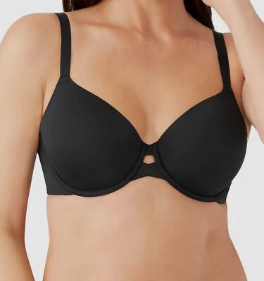 $74 Wacoal Mujer Negro Suave Contorno Con Aros Camiseta Sujetador Talla 38C Foto 1 de 4