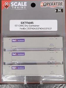 Contenedores secos ScaleTrains Operator N Scale CIMC 53" - varios - Imagen 1 de 17