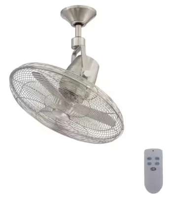 Home Decorators Collection Bentley III 22 in. Indoor/Outdoor Brushed Nickel Fan - Image 1 of 4