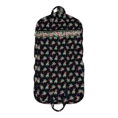 Vera Bradley New Hope Garment Travel Bag Retired Black Pink Floral USA EUC  - Image 1 of 4