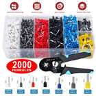 2000Pcs Assorted Insulated Electrical Wire Terminals Crimp Connectors Spade Sets