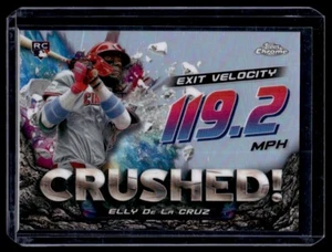 2024 Topps Chrome Update Crushed! Elly De La Cruz Rookie Cincinnati Reds #CR-8 - Picture 1 of 2