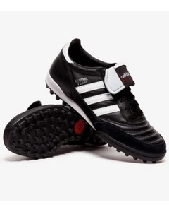 Scarpe Calcio Calcetto Adidas Football MUNDIAL TEAM Turf Nero Vera Pelle - Foto 1 di 9