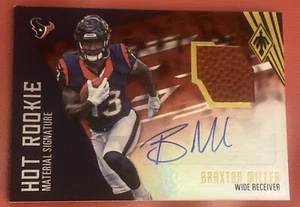 BRAXTON MILLER 2016 Phoenix Hot Rookie (Football ) Auto 77/199 Texans - Imagen 1 de 2