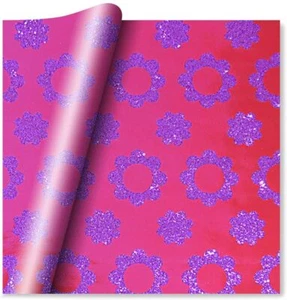2 hojas de papel de regalo de lujo de primera calidad - lámina magenta floral y G - Imagen 1 de 1