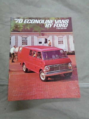 Ford Econoline Van Folleto 70 E100 200 300 E-100 Supervan 1970 Nuevo de Lote Antiguo Foto 1 de 4
