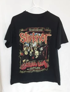 SLIPKNOT The Devil In I VHS T-SHIRT  Men's Large  DOUBLE-SIDED THRASH METAL -L4 - Picture 1 of 5