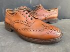 Trickers Vintage Men’s Brown Leather Derby Brogue Shoes UK 7.5 || US 8.5