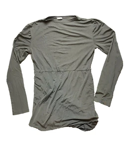 Odilon Dress Womens 10 Medium Pewter Gray Silk Jersey Mini Bodycon Ladies - Picture 1 of 7