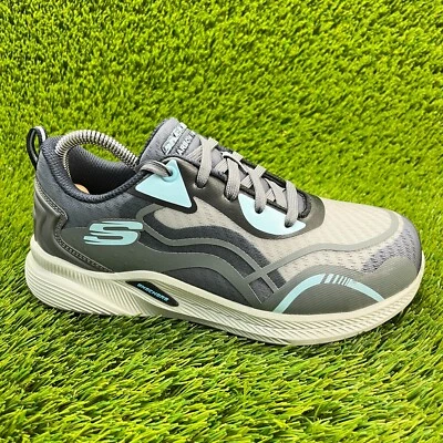 斯凯奇 Carbix Comp Toe 女式 7.5 码灰色复合鞋头工作鞋运动鞋 — 第 1/4 张图片