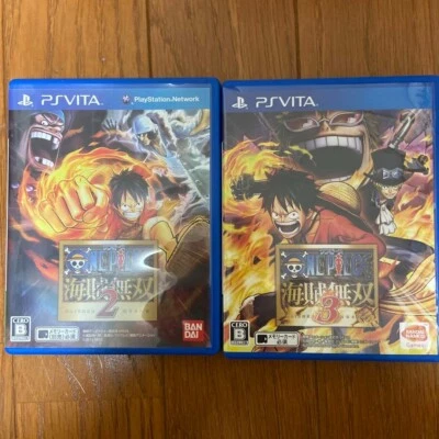 One Piece Pirate Warriors 2 & 3 set Sony PS Vita PSV Japanese ver Tested - Image 1 of 4