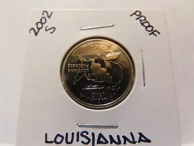 2001 S DCAM GEM Proof Louisiana State Quarter - From a U.S. Mint  Proof Set - Image 1 of 2
