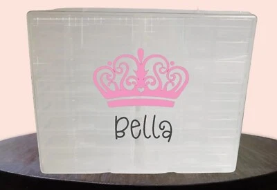 Caja de almacenamiento de fotos personalizada bebé hito memoria cubo organizador Foto 1 de 2