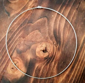 Elegante y Elegante Collar Omega para Colgantes o Dijes ~ Plata de Ley 925 - Imagen 1 de 6