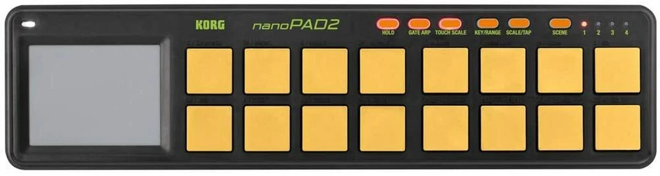 KORG nanoKEY2 ORGR SLIM-LINE USB MIDI KEYBOARD CONTOROLLER Orange Green - Image 1 of 1