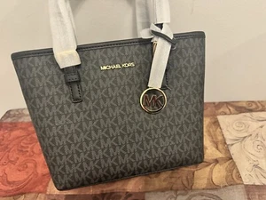 Michael Kors Jet Set Travel Extra-Small Logo Top-Zip Tote Bag - Picture 1 of 1