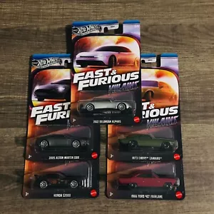 Hot Wheels 2025 Fast & Furious: Villains Set ∞ Honda S2000 ∞ Camaro ∞ Fairlane - Imagen 1 de 7