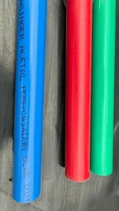 38.1mm x 1 Meter Red Acetal C POM C Delrin Medical Grade Engineering Plastic - Afbeelding 1 van 6