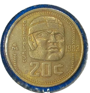 CINCO DE MAYO EVENT SALE--1983-Mo MEXICO 20c BRONZE COMPOSITION COIN KM#491 - Picture 1 of 3