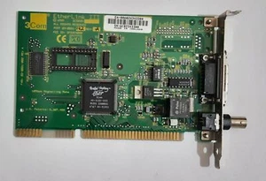 Tarjeta de red 3COM EtherLink III 3C509B ISA (BNC, coaxial, retro, 1995) - Imagen 1 de 4