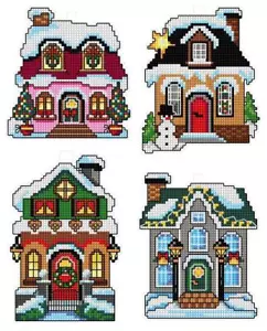 Winter Houses 112CS Kit punti incrociati scintille crafting - Foto 1 di 1