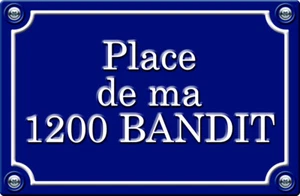 PLACE DE MA SUZUKI 1200 BANDIT - 29cm AUTOCOLLANT STICKER MOTO PR234 - Imagen 1 de 1