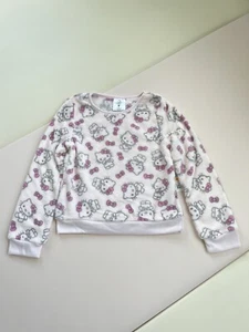 NWT Hello Kitty Little Girls Long Sleeve Plush Pullover Sweatshirt 6X Light Pink - Picture 1 of 4