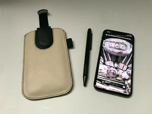 Juego de bolígrafos TOUCH PEN y Smartphone Pouch estuche nuevo y embalaje original # beige-negro - Imagen 1 de 8