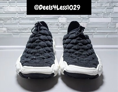 Nike Flyknit Haven Slip-On Womens Size 6.5 Black Sail FD2148-004 - Image 1 of 4