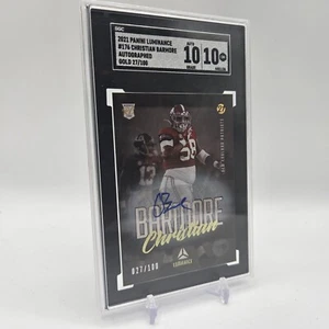 2021 Christian Barmore Panini Luminance Gold Auto/100 SGC 10 ROOKIE - Bild 1 von 2