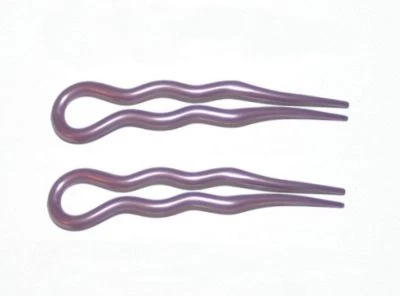 Women Hair Pick Large Bobby Pin Stick Double Two Prong Bun Updo Made in France - Image 1 of 2