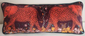 Emma J Shipley ZAMBEZI WINE VELVET Cushion *Polyester pad* 71cm x 29cm approx - Picture 1 of 13