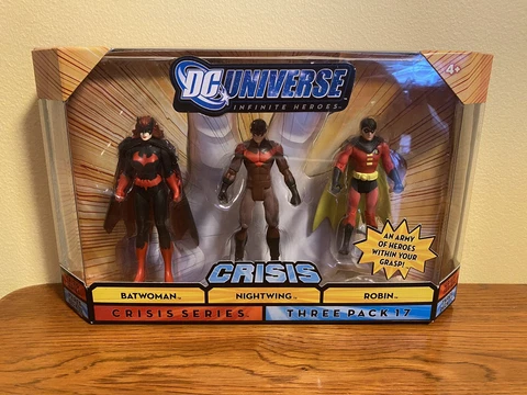 DC Universe Infinite Heroes Crisis Series 3 Pack Nightwing Robin Batwoman Cover