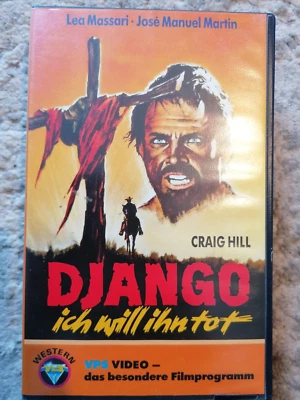 VHS RARITÄT: CRAIG HILL in DJANGO - ICH WILL IHN TOT (1968) NUR AUF VHS!!! - Bild 1 von 2