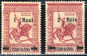 1950 PORTUGUESE INDIA SC #492-93 CD35🐎Overprint 2-Stamp Set MNH OG FILED  - Picture 1 of 1