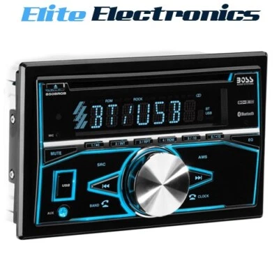 Boss Audio 850BRGB Double DIN Bluetooth CD Radio Car Receiver - Image 1 of 4