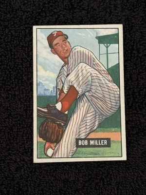 1951 Bowman Baseball #220 Bob Miller Phillies EX - Image 1 of 2