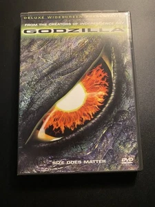 Godzilla 1998 DVD Starring Matthew Broderick, Jean Reno Used Widescreen Edition - Picture 1 of 5