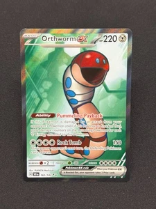 Orthworm ex 162/142 Ultra Rare - Sv07: Stellar Crown Pokémon TCG - NM - Picture 1 of 2