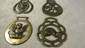 Horse Brass Medallion Antique Show Parade Harness SET 4 1 PRICE FROM ENGLAND - Picture 1 of 6