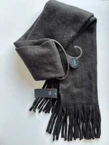 Bufanda larga unisex negra M&S - Imagen 1 de 6