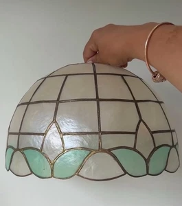 Light Shade Capiz, Shell Style Green - Picture 1 of 1